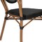 Flash Furniture Marseille Thonet French Bistro Stacking Chair w/Arms, Black Textilene and Bamboo Print Alum Frame SDA-AD642002A-TXT-BK-NAT-GG - alternate 8
